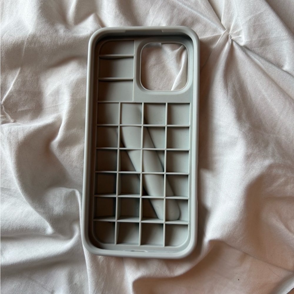 RHODE Gray Minimalist iPhone Case with Card Holder
